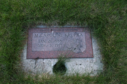 M. Caroline Krupka Grave
