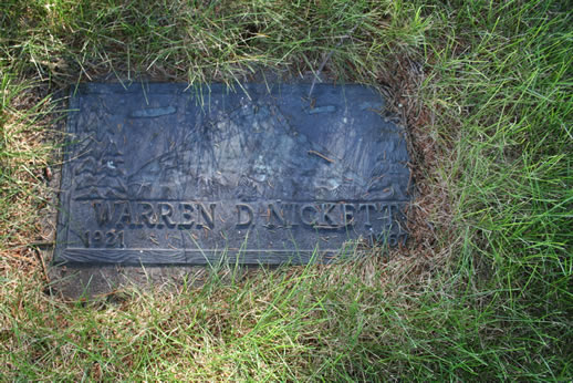 Warren Nickett Grave