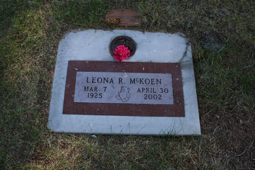 Leona McKoen Grave