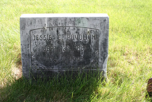 Jessie Pavolich Grave
