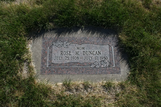 Rose Duncan Grave