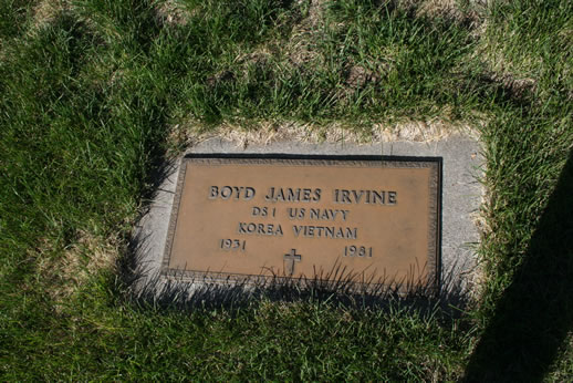 Boyd Irvine Grave
