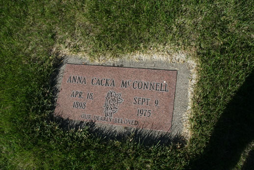 Anna Cacka McConnell Grave
