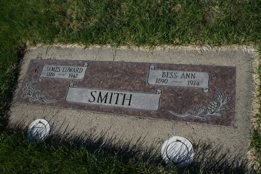 James Smith and Bess Smith Grave
