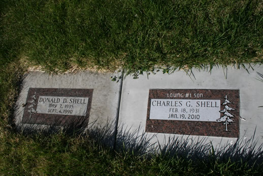 Donald Shell and Charles Shell Grave