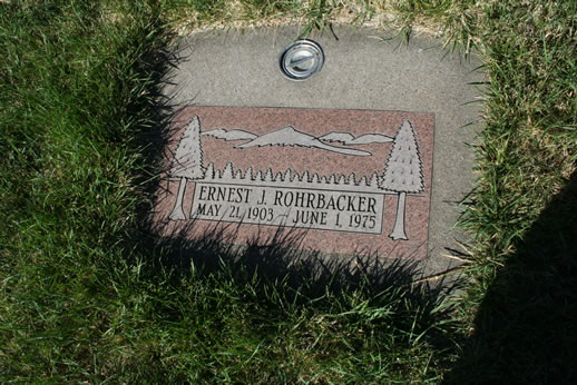 Ernest Rohrbacker Grave