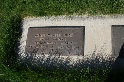 John Hinz Grave